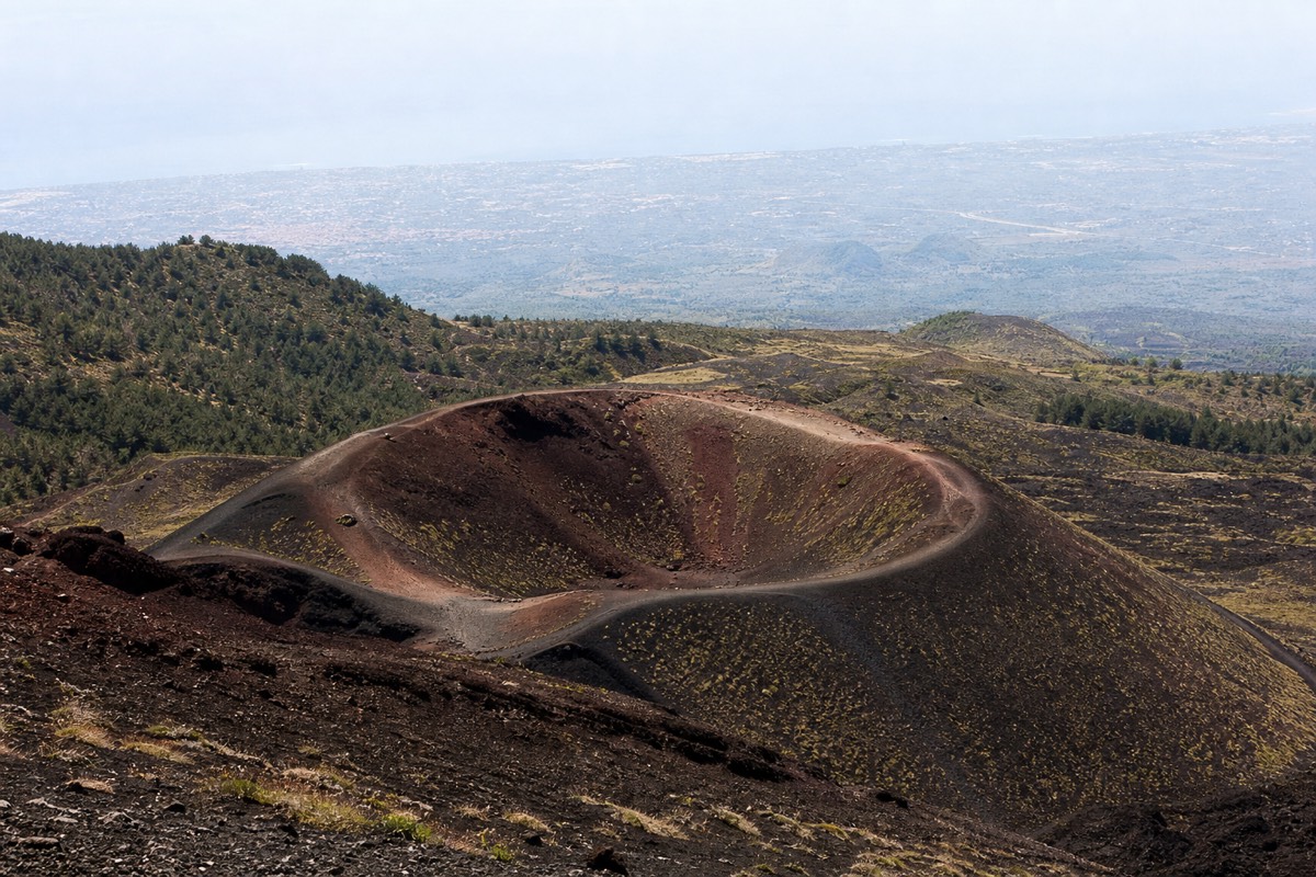 The Silvestri Craters near Nicolosi, formed in the 1892 eruption