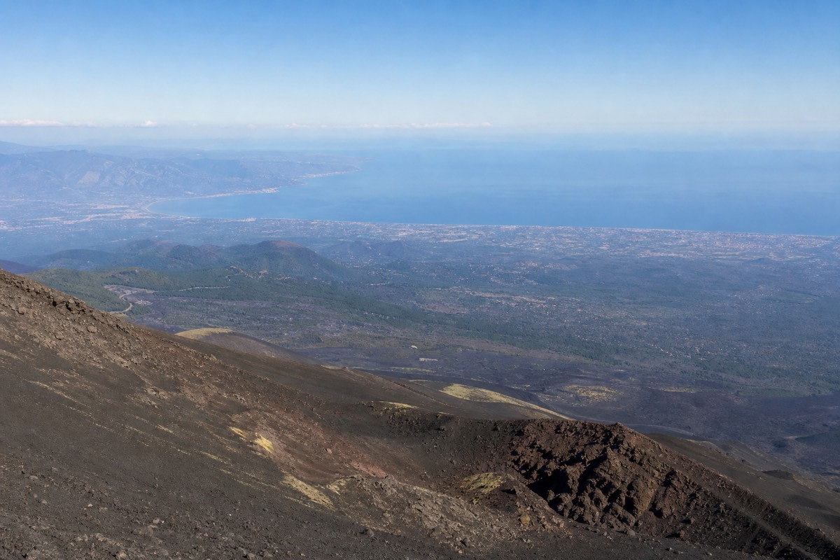 Mount Etna's volcanic slopes